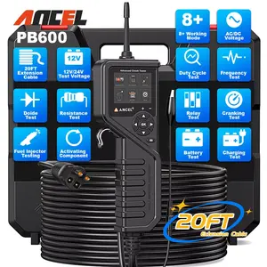 ANCEL PB600 Power Circuit Probe Kit, 8-35V Automotive Electrical Circuit Tester with Battery/Relay Test, Fuel Injector & Battery Tester Activating Component, Multimeter/Oscilloscope/Ohmmeters Power Circuit Probe Tester, 30FT Cable