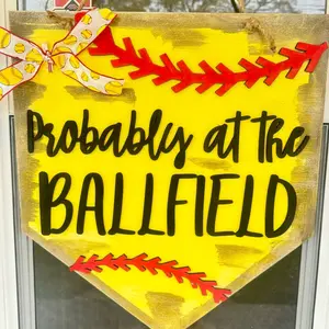 Softball Door Hanger