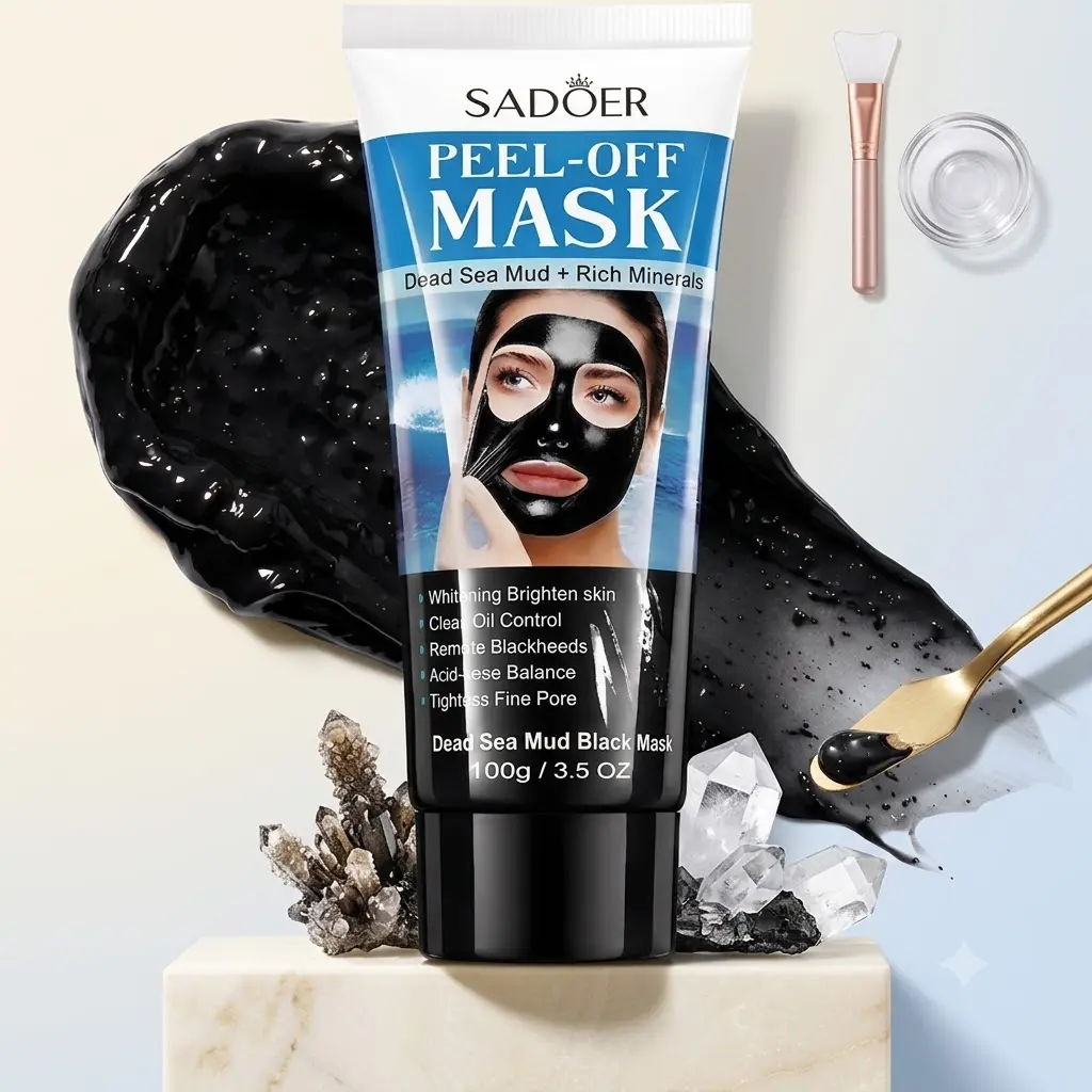 Purifying Charcoal Peel Off Face Mask for Oily & Combination Skin - Removes Excess Oil & Smooths Texture, Single-Use Travel Size Beauty Product, Beauty Products