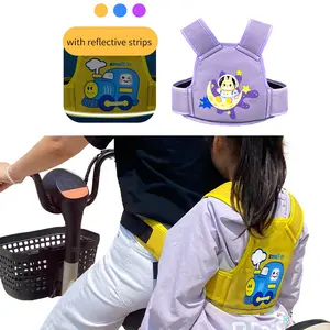 Children Safety Harness for Biking, Motorcycle Child Seat Belt, Outdoor Seat Tie Strap, Kid Fall Prevention, Bike Safety Belt Front and Back Use, Reflective Harness