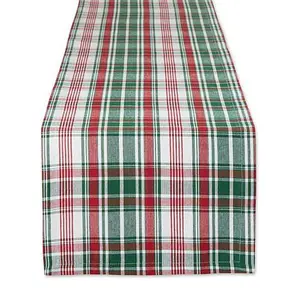 Design Imports Yuletide Plaid Table Runner - 14" x 108"