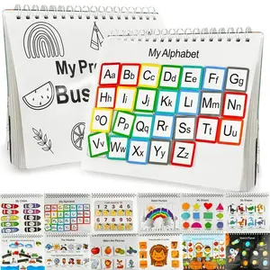 Learning Alphabet Number Color Recognition Book, 1 Set Learning Educational Book, Educational Supplies for Boys & Girls, Birthday Gift, Alphabet Learning Chart