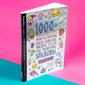 Fashion Angels 1000+ Ridiculously Cute Stickers for Kids - Fun Craft Stickers for Scrapbooks, Planners, Gifts and Rewards, 40-Page Sticker Book for Kids Ages 6+ and Up