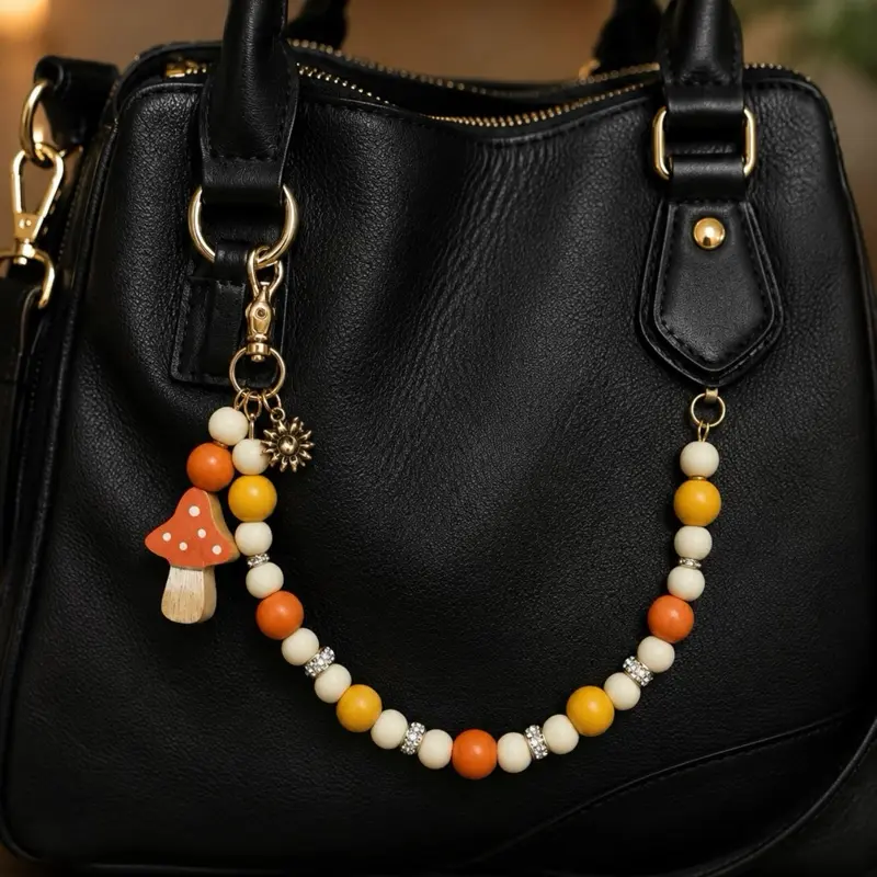 Purse Charm, Cute Metal Pendant Accessory for Women's Handbags, Keychains, and Crossbody Bags