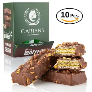 Dubai Chocolate Waffers Bite Size Party Box  - 10 Pieces