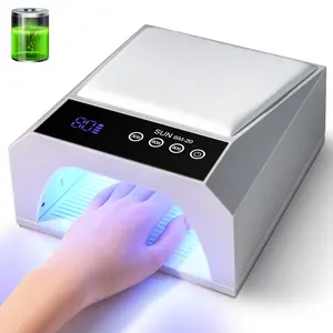 Professional UV LED Nail Lamp, Dual Function Nail Dryer, Large Gel Lamp, Rechargeable, Smart Touch Screen, Ideal for Home and Salon Use