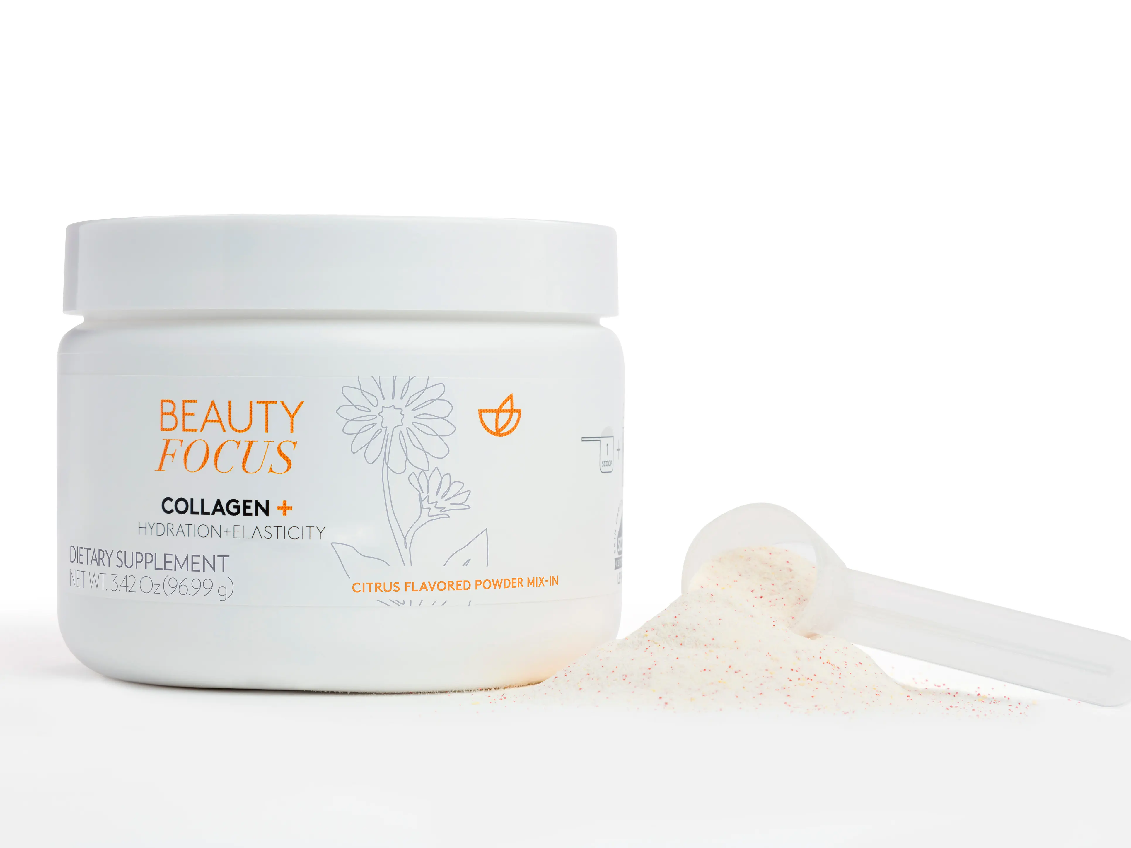 Nu Skin Collagen+ Powder formulated to boost collagen and elastin production in your skin.* Helps visibly reduce fine lines and wrinkles as well as protect against the damaging effects of oxidative stressors, including blue light. Edible Supplement