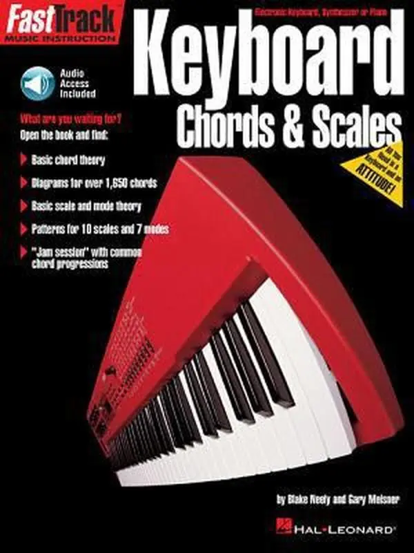 USED Book - Fasttrack Keyboard Method - Chords & Scales Book/Online Audio by Various (Paperback) - english