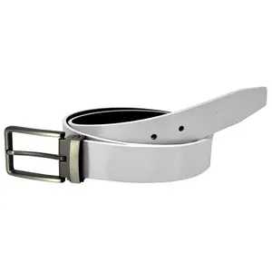 Mk Socks - Cut to Fit - Youth Leather Softball, Baseball Belt (White)