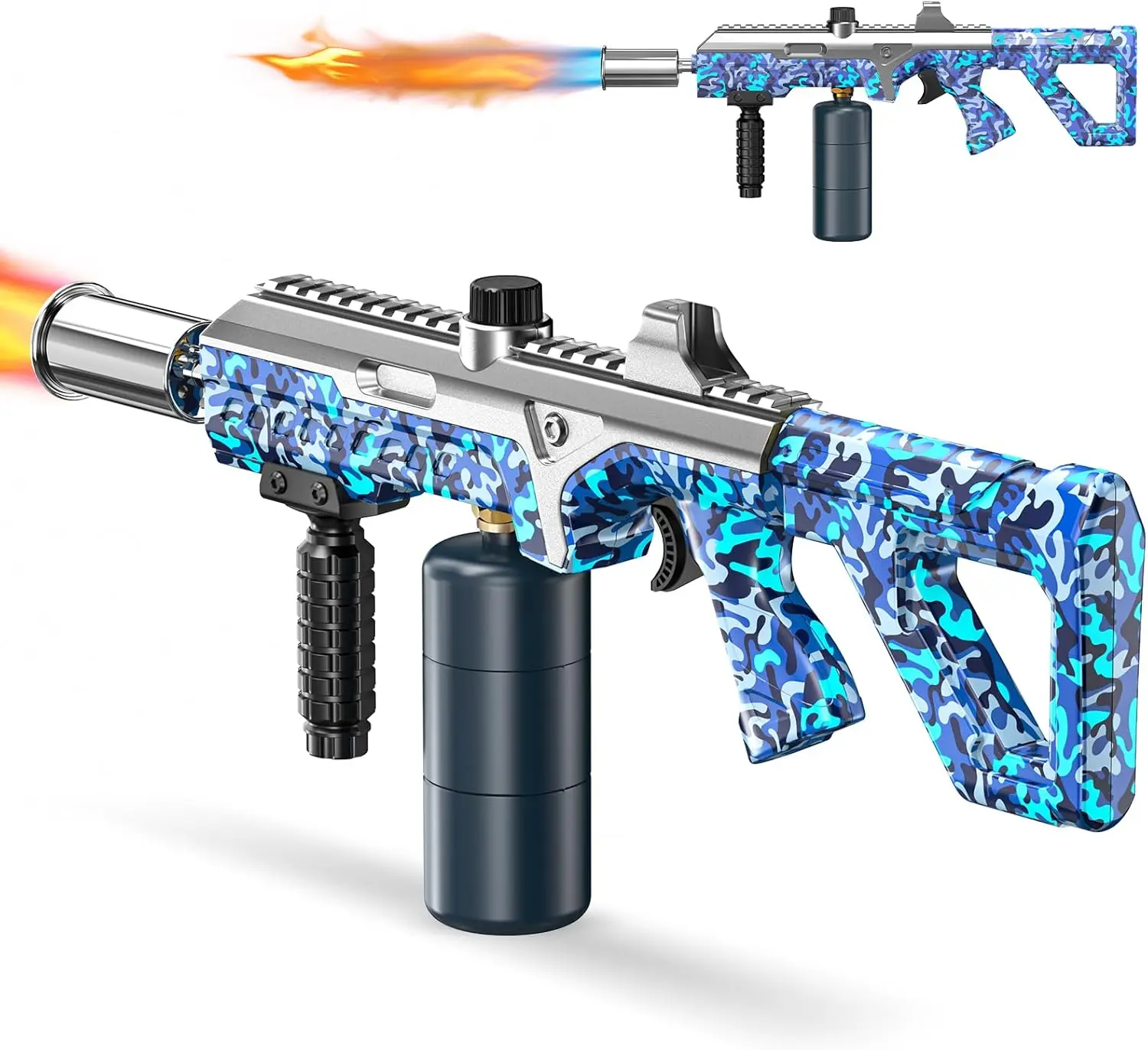 Focus Handheld Compact Heavy Duty Propane Torch, Tactical Blow Torch with Dial Control Flame Adjustment, Professional Camping Use Tool, Lightweight Portable Home & Outdoor Gift (Propane Tank Not Included)