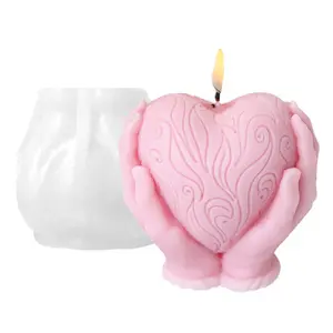 Silicone Heart Shaped Candle Mold, DIY Candle Mold, Soap Making Mold, Home Decor Mold, DIY Candle Making Supplies, Crafts, Handmade Crafts