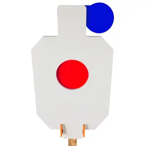 Aimpulse AR500 Double Bullseye Steel Target including a 2x4 T-post mounting bracket