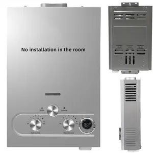 LPG Gas Water Heater Domestic Instant Tankless Water Heater 6L/8L/10L/12L/16L/18L Outdoor Portable Propane Camping Water Heater High Efficiency