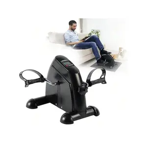 Under Desk Exercise Bike Pedal Exerciser, Peddler Exerciser For Arm & Leg Workout,Foldable Mini Exercise Bike For Office Fitness With LCD Display