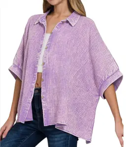 Washed Double Gauze Top