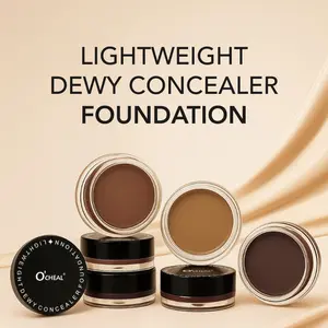 1PC concealer liquid foundation Super coverage Waterproof Sweat proof Refreshing Non greasy Blendable Long lasting Makeup Effect 24 hours flawless natural makeup