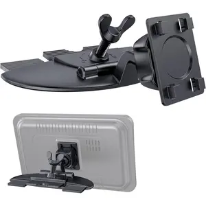 CD Slot Mount for CarPlay Screen, 360° Rotation Tool-Free Installation CarPlay CD Mount Compatible with 7-11 Inch Portable Car Play Screens & GPS Navigation