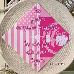 Mexican American Mexico USA Flag Hispanic Latino Design Graduation Cap Topper Caps