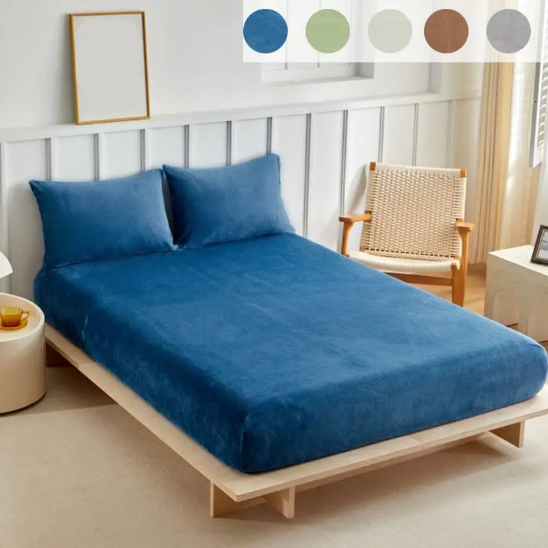 Soft Polar Fleece Bed Sheet Set, Soft Comfy Bedding, Bedding Supplies, Soft Sheets, King Queen Size, Wrinkle Resistant, Soft Breathable Sheet, Includes 1 Flat Sheet & 2 Pillowcases