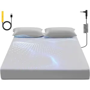 Grounding Sheet, 90% Organic Cotton+10% Pure Silver Organic Fitted Grounded Sheet for Improved Sleep, Earth Connecting Bedding - Healthy Sleep (Gray, (60.1 * 80 * 15inch))