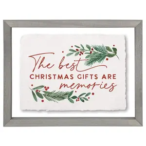 Sincere Surroundings 14" Memories Holly Floating Frame Art