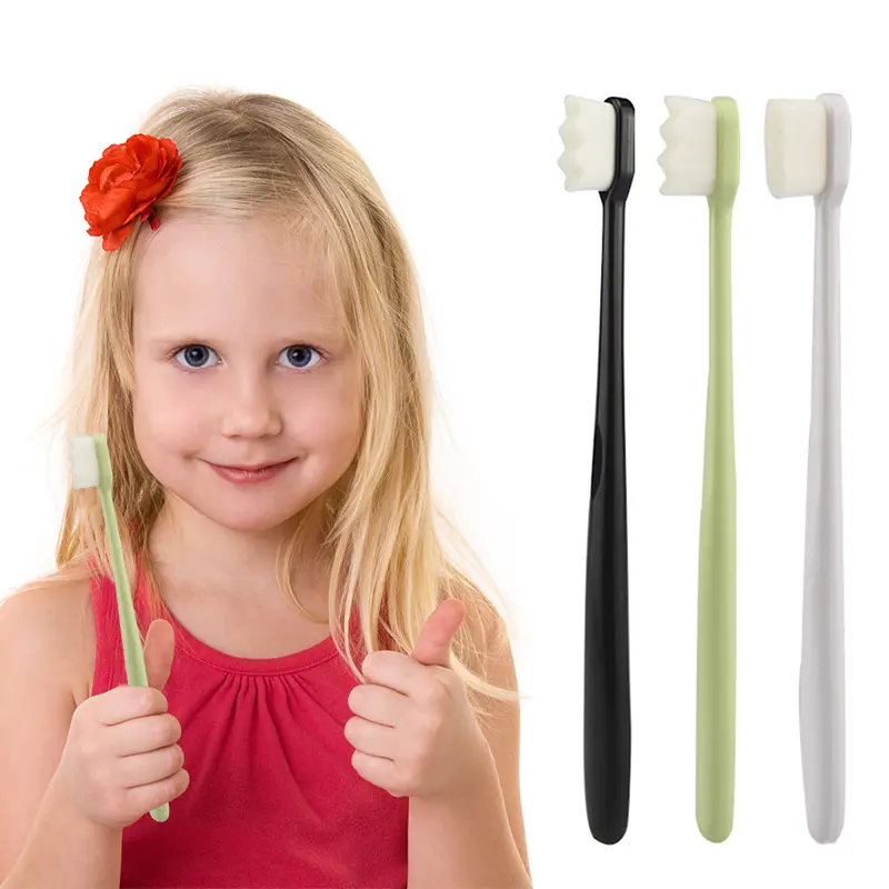 Extra Soft Toothbrush, Ultra Soft-bristled Adult Toothbrush Micro Nano Bristle Good Cleaning Effect for Sensitive Teeth Oral Gum Recession
