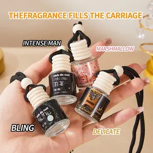 8ml Dream Cotton Candy Delicate BLING perfume, with a hanging string, a cute and portable vehicle-mounted perfume, a summer deodorizing aroma diffuser, suitable for both indoor and outdoor use, for hanging in the wardrobe to eliminate odors, a lovely perf