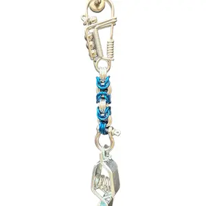Byzantine Weave Glove Clip - Stainless Steel Wire Snap