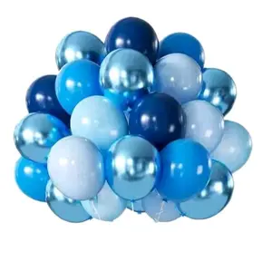 31  BLUE LATEX BALLOONS