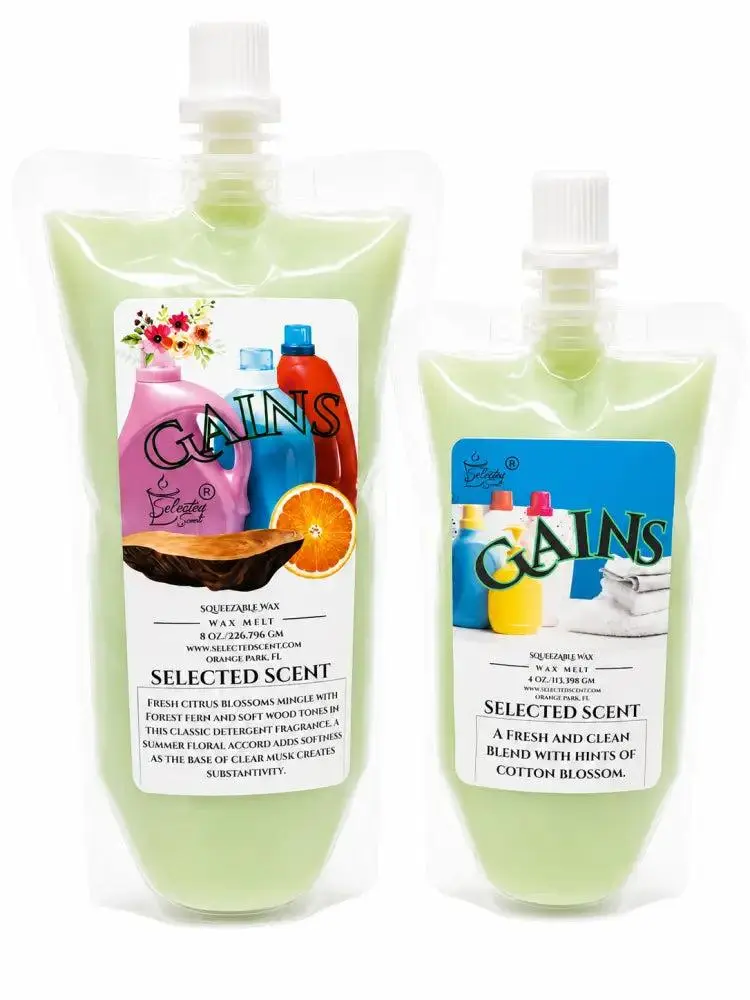 Gains Squeezable Wax Melt Long Lasting Fragrance Wax A Clean Scent