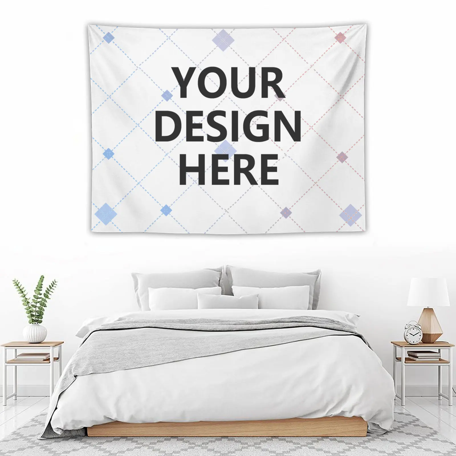 Custom Tapestry Personalized Wall Hanging | Customize Your Design Photo Text Art Tapestry, Aesthetic Bedroom Decor Backdrop, Custom Gift Wall Tapestry
