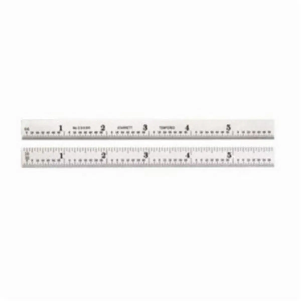 212 MAIN 6 in. 9R Full Flexible Precision Steel Measuring Ruler, Silver Steel Construction, Fine Graduations, Imperial Scale, Precision Rule