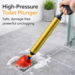 High-Pressure Air Drain Plunger Multi-Purpose Safe Damage-Free Powerful Unclogging Tool for Efficient Plumbing