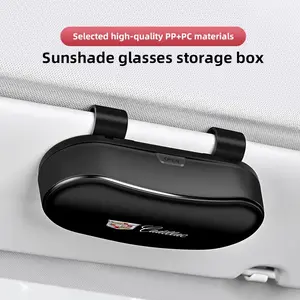 Car Glasses Box Car Sunglasses Holder Sun Visor Storage box For Cadillac Escalade CTS ATS XTS CT4 CT5 XT5 XT4 XT6 CT6 Lyriq SRX ELR Celestiq EXT XLR