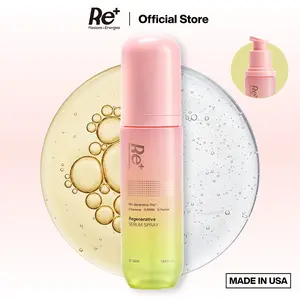 Soothes & Hydrates Dry, Redness-Prone Skin, Supports Skin Barrier Comfort, Bi-Phase Dewy Mist Over Makeup, PDRN + Peptide + Exosome by Re+