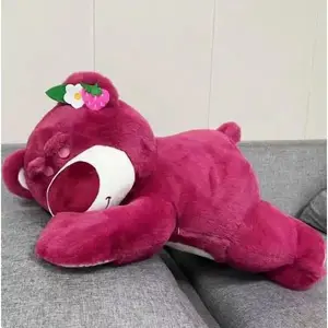 Red Reclining Teddy Bear |   Cozy Stuffed Animal, Kids' Favorite, Perfect for Easter; Pink Corduroy Light & Music Anxiety Relief Plush, Transformable Carrot Rabbit Plush Backpack, Hamster & Pomni Plush Toys