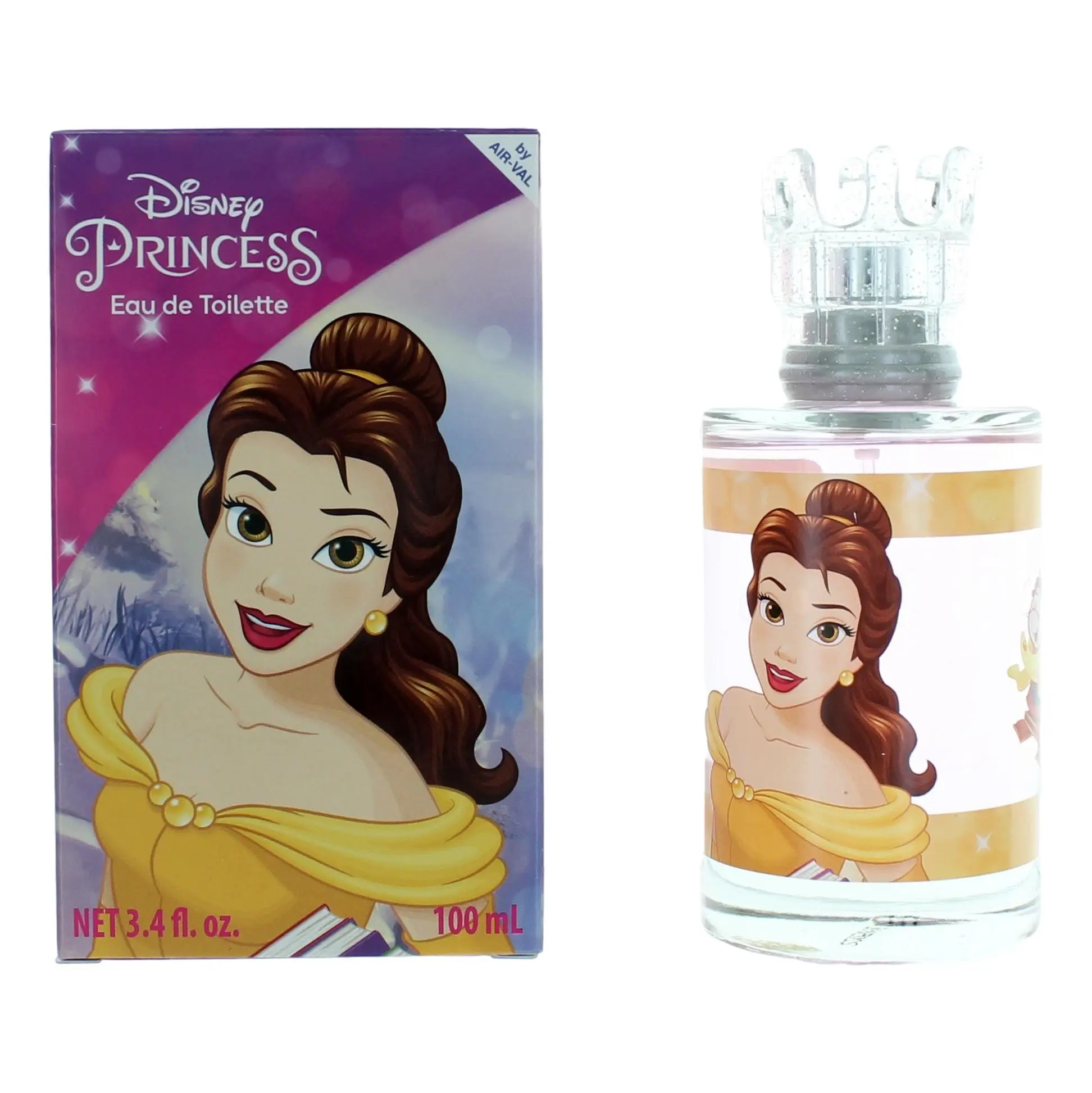Disney Belle Citrus Floral EDT Spray - 3.4 oz (3 to 3.9 fl oz Range) - Light Freshness, Refreshing Aroma for Girls - Women's Fragrance, Eau De Parfum Spray Women's Fragrance, 3.4Oz