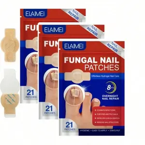 21pc/box Nail Health Care Patches, Fungal Nail Patches,Nail Fungus Care Patches,Suitable for Solving Fungal Nails and Other Nail Problems,Nail Supplies,Daily Care Nail Kit Set Comfort for Men and Women
