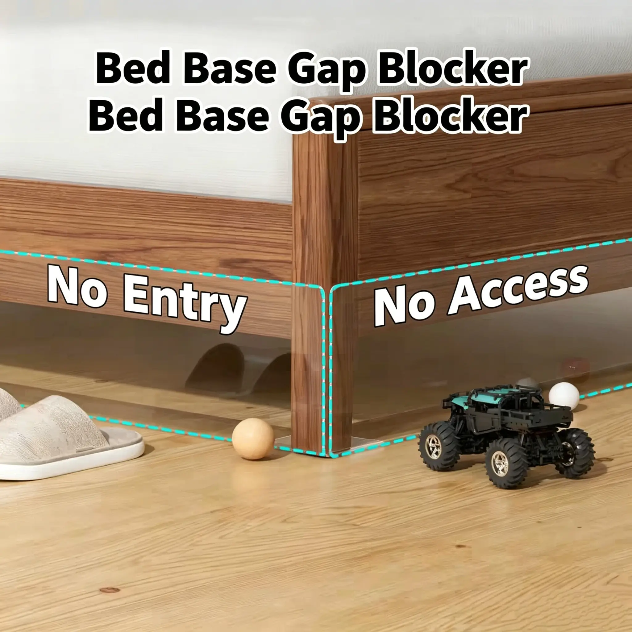 8 Pack Toy Blocker for Furniture, Clear Under Couch Blocker, Stop Things Going Under Sofa or Bed, 19.67" L x 3.15" H, Adjustable Gap Bumper for Furniture with Strong Tape