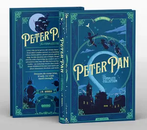 Peter Pan by J.M. Barrie - Deluxe Hardcover Featuring a Debossed Cover with 3 Color Foil Complete Collection