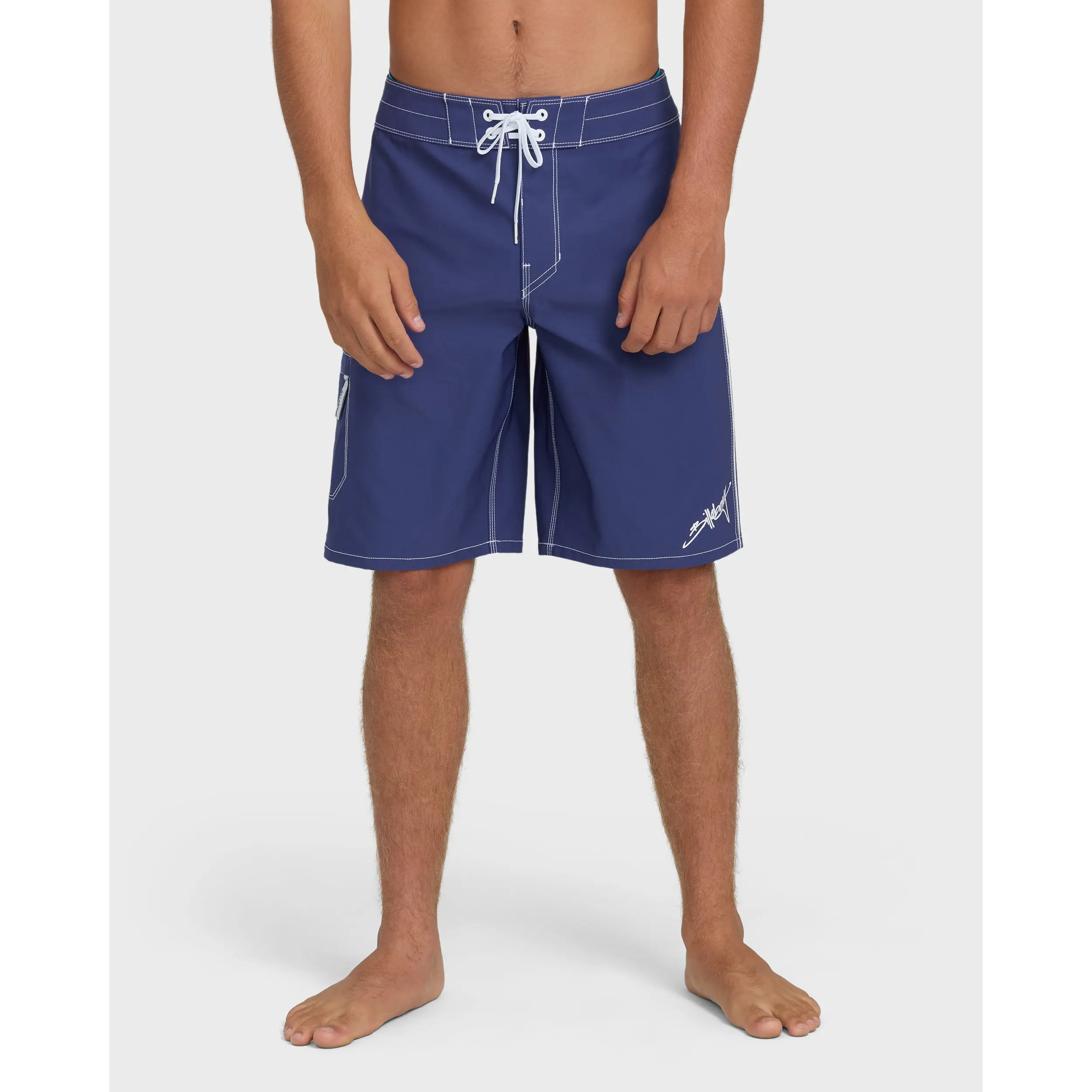 BILLABONG Men's Piped Pro Boardshorts, Partially Polyester Lightweight Quick Dry Fixed Waistband Classic Length Surf Swim Wear