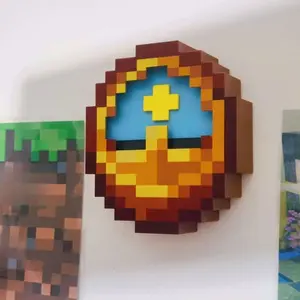 24-Hour High-Quality Pixel-Style 3D-Printed Trend Clock, Wall or Desk Décor, Home Decor, Perfect Holiday Gift, Hang or Set Down
