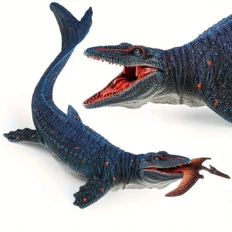 Realistic Mosasaurus Dinosaur Toy Figure - PVC Plastic Ancient Sea Monster Statue, Lifelike Detailed Appearance Learning Tool for Children, Birthday/Christmas Gift Home Decor Figurine