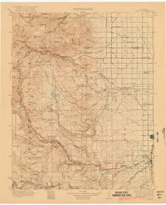 Conejos Colorado USGS Topographic Quadrangle Map, 1922, 1:125000