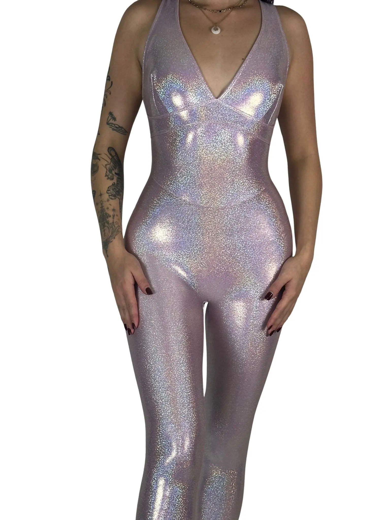 OnTheMarq DropCut™ Princess Pink Sparkle Jumpsuit