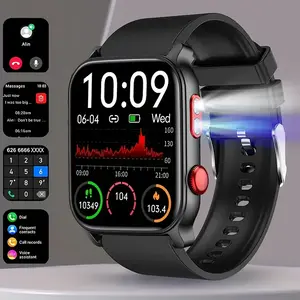 Smart Watch for Men and Women with Call/Message Reminder, Smart Watch 1.83 Inch Touch Screen, Fitness Watch Heart Rate/Sleep/Calorie/Step Monitor, Emergency Flashlight, Activity Tracker for Android iOS