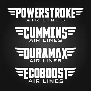 Airline Truck Decal (V3) - High-Quality Vinyl Sticker