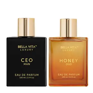 Bella Vita Luxury's Sharp & Sexy | 2x100ml Perfumes | CEO Man & Honey Oud | Perfume for Men & Women | Long Lasting Fragrance | Eau De Parfum