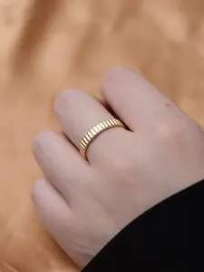 S925 Sterling Silver Simple Gear Design Ring, Fashion Accessories for Women & Girls, Trendy All-match & Exquisite Jewelry for Birthday Gift