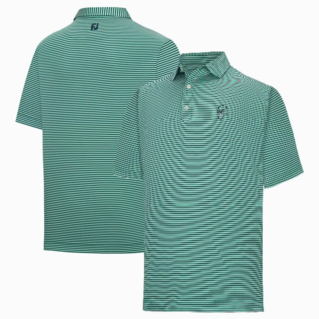 WM Phoenix Open FootJoy Stripe Lisle ProDry Polo - Green